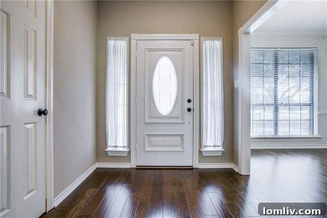 Inviting living room with new wood flooring in Sunnyvale ranch home
