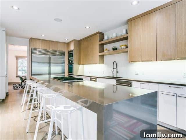 Lakewood Tudor's Modern Renaissance 11 Modern kitchen with ample counter space and storage