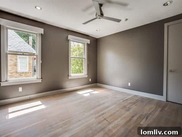 Lakewood Tudor's Modern Renaissance 16 Another view of the uniquely styled bedroom