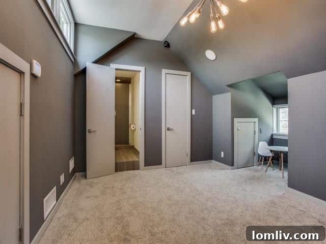 Lakewood Tudor's Modern Renaissance 19 Versatile third-story space, ideal for a playroom or guest suite