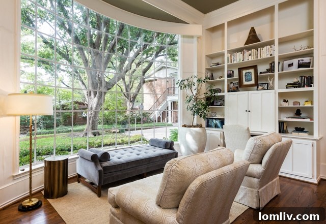 Cozy living room with fireplace