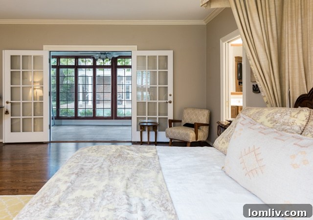 View of the house from the garden