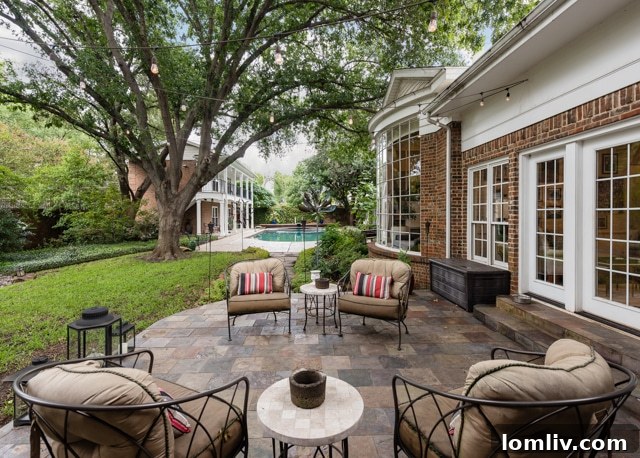 Sports court in the expansive backyard