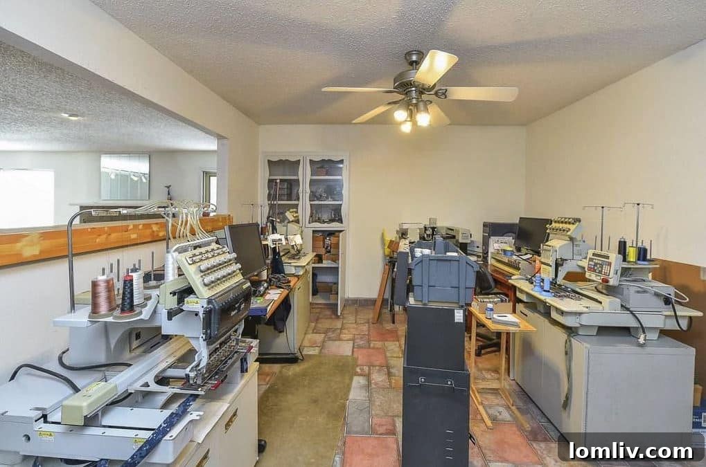 Before renovation dining room with outdated walls and decor