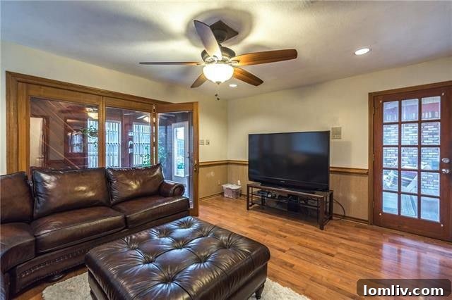 Spacious kitchen with double ovens and ample counter space at 829 Shady Lake Drive, Bedford.
