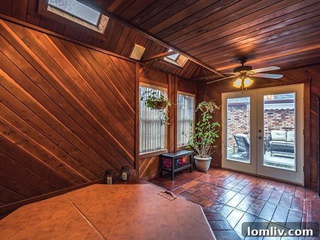 Inviting decked patio perfect for entertaining and relaxation at 829 Shady Lake Drive, Bedford.