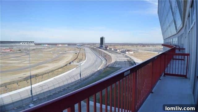 Texas Motor Speedway Twin 200 Tuesday Thunder 9 Panoramic view of Texas Motor Speedway Turn 2 from a condo balcony