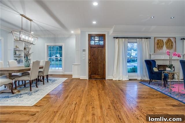 Spacious Formal Living and Dining Room at 3837 Villanova