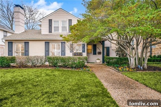 Traditional brick home exterior in University Park