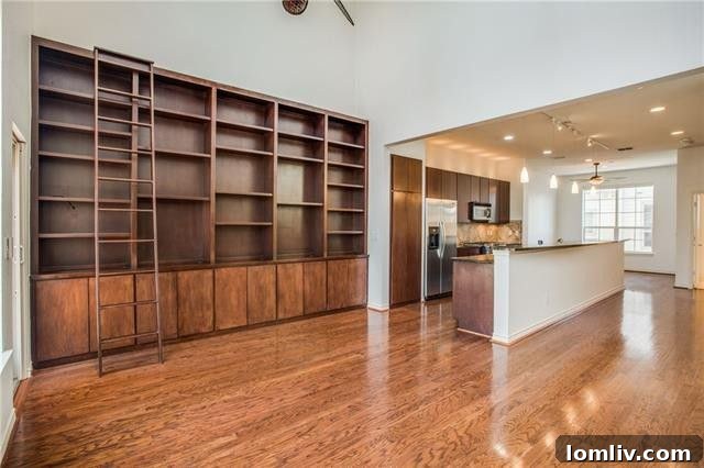 Townhome exterior with balcony overlooking Katy Trail