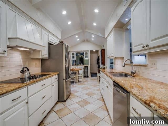 Crystal blue swimming pool and beautifully landscaped backyard of the Glen Meadows Ranch property, perfect for summer entertaining.