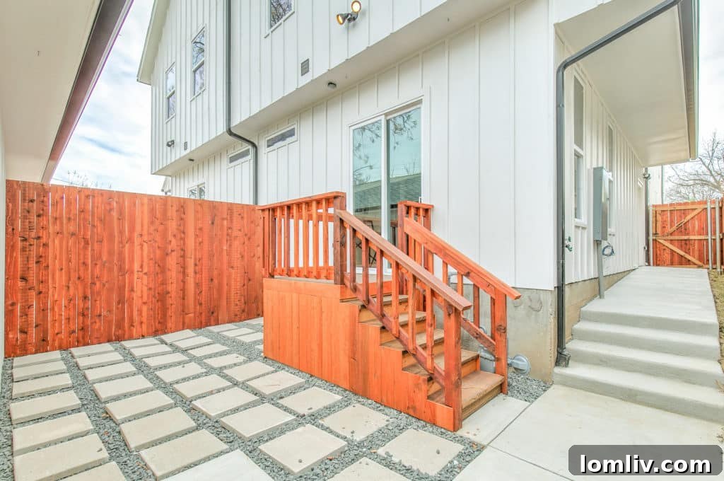 Detached two-car rear-entry garage at 3908 Bryce Avenue providing private outdoor space