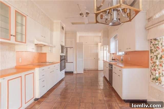 Vintage kitchen with potential for modernization in Tudor home