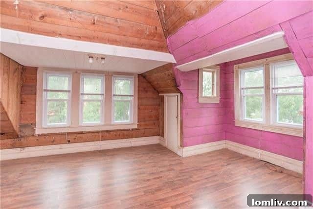 Spacious bedroom in renovated Folk Victorian property