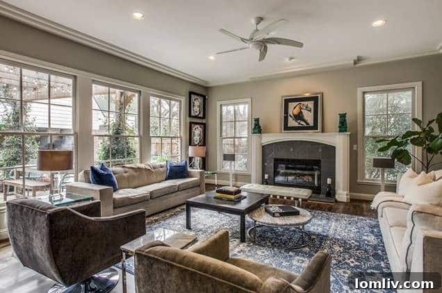 Bryan Parkway Tudor - Living Space Detail