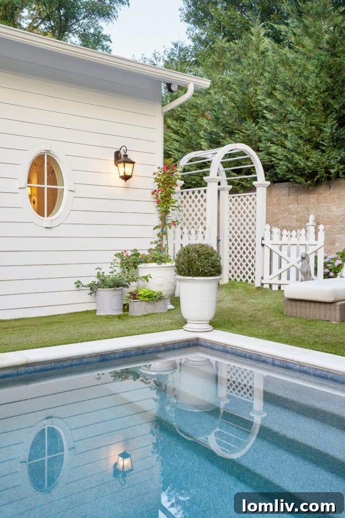 Lake Highlands Home Tour Step Into a Storybook Gem 6 Inviting Outdoor Cabana and Pool Area at 7915 Forest Trail