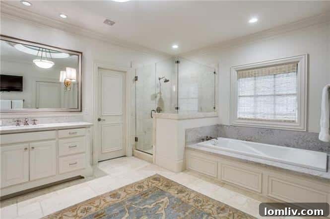 Master bedroom with custom closet systems