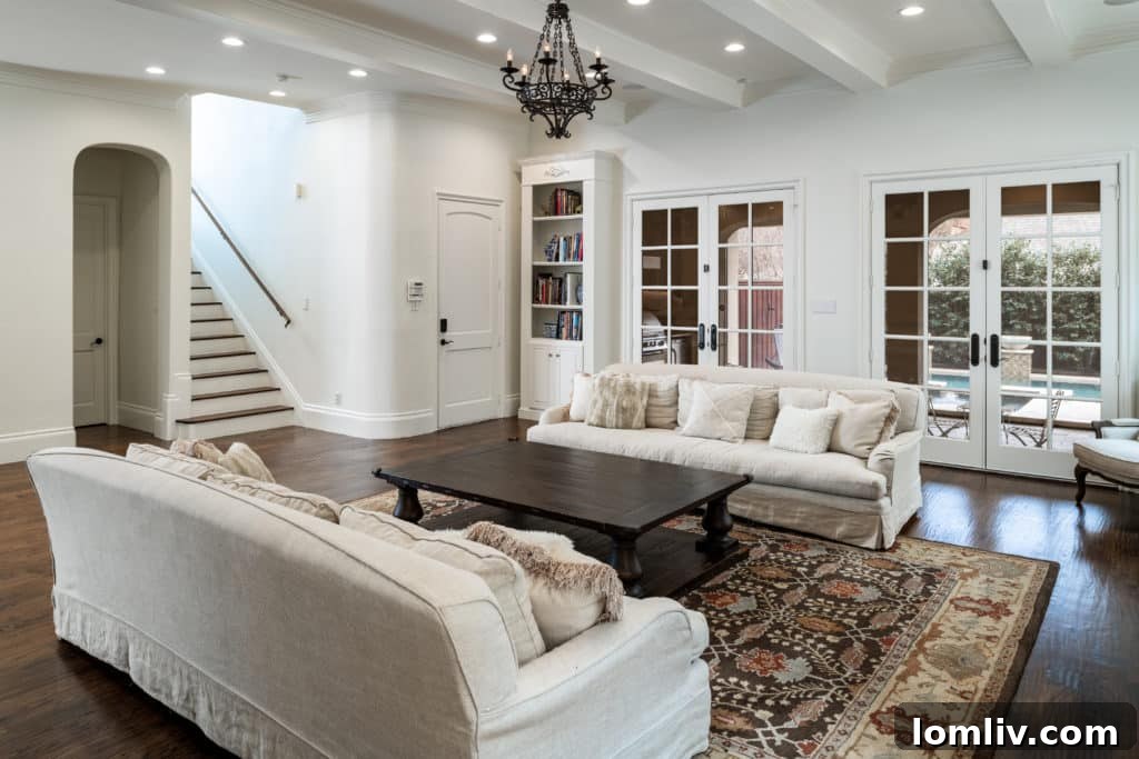 Interior View of a Spacious Park Cities Home with Elegant Decor