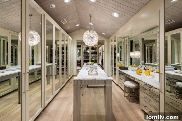 Elegant guest suite on the second floor of a luxury Dallas home