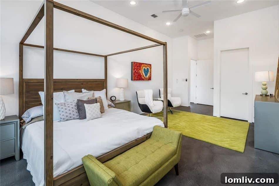 Luxurious master bathroom with modern fixtures