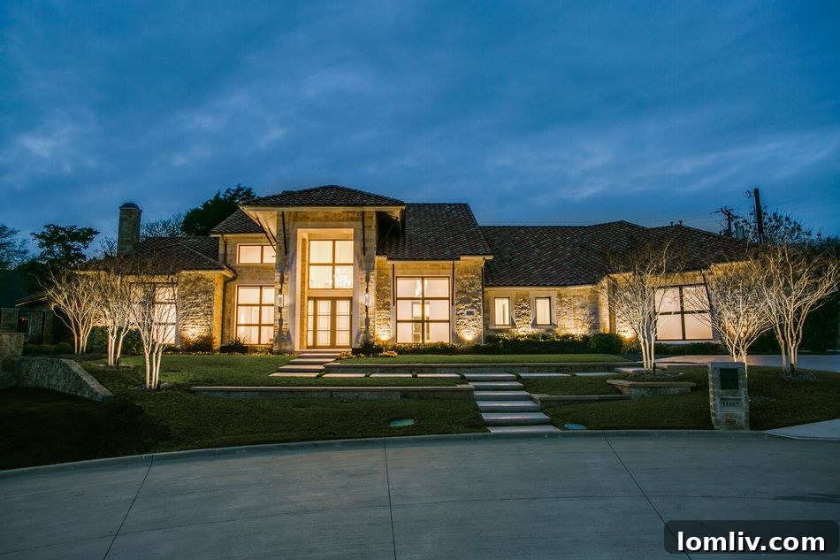 Dave Perry-Miller Spring Tour: Discover Your Dream Home This Sunday 36 Modern luxury home exterior in a gated North Dallas community