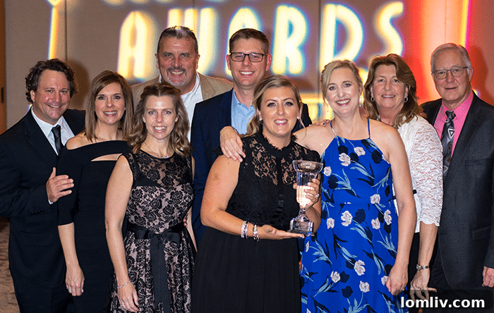 Dallas' Top Builders Shine at Landmark 40th McSam Awards 2 The Matthews Southwest team celebrates their win for People’s Choice Community of the Year at the 40th Annual McSam Awards.