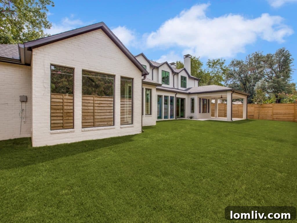 Luxury Home Exterior Night View