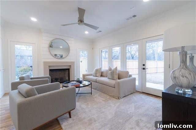 Gourmet kitchen with island and modern appliances