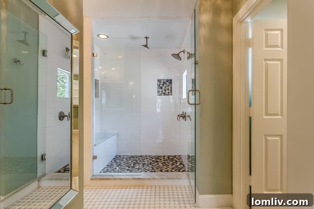 Stunning remodeled shower at 2417 Boyd Avenue with modern finishes