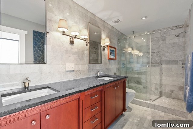 Luxurious Master Bathroom with Carrera Marble