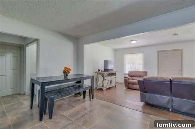 Inviting Open Concept Living Area in Renovated Dallas Home