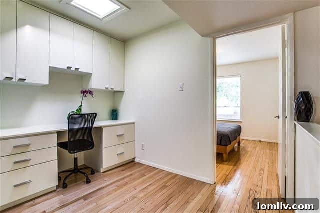 Modern Kitchen Area in Oak Lawn Condo, combining style and utility