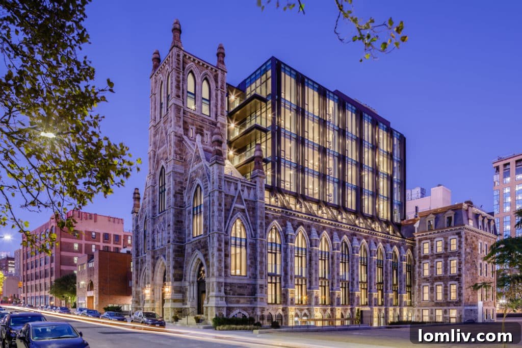 Finegold Alexander Architects' stunning conversion of an 18th-century church into The Lucas, a 30-unit condo development blending modern and historic elements.