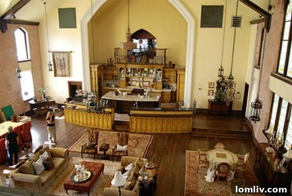 The former St. John's United Methodist Church in Junius Heights, successfully converted for new use.