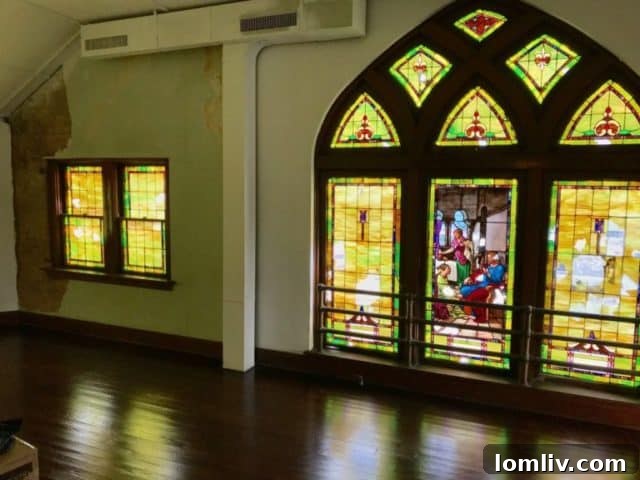 The Junius Heights Church, beautifully preserved and reimagined for contemporary use.