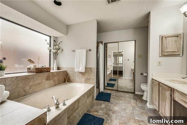 Detail of a cozy bay window sitting area in the master bedroom at 806 Fawn Valley Drive