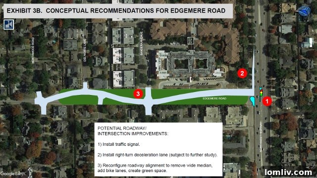 Edgemere Road Median Redevelopment Concept