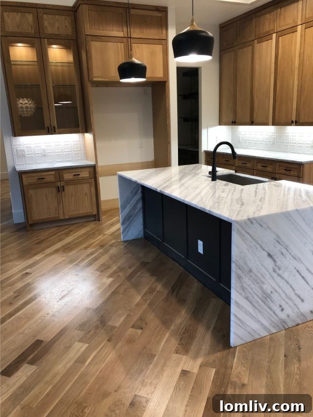 Soft Modern Custom Home Interior Detail