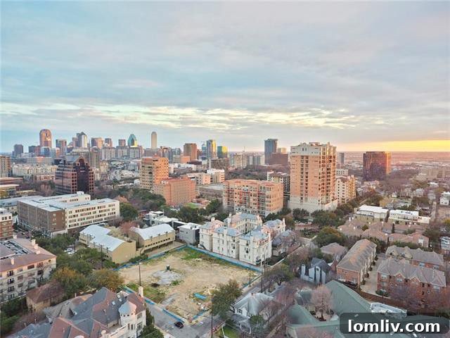 Dallas Skyline View from The Centrum Condo