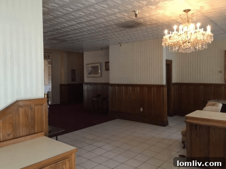 Historic architectural rendering or blueprint of the Ambassador Hotel.