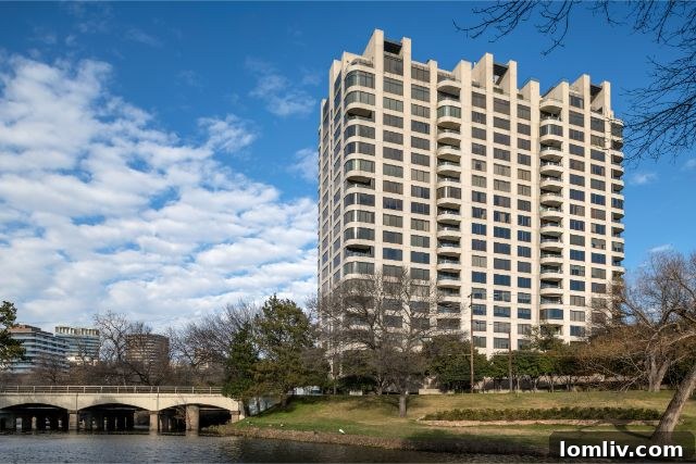 Turtle Creek Chic: The Condo That Will Convert You to Apartment Living 3 High-rise living room with expansive Dallas city skyline views