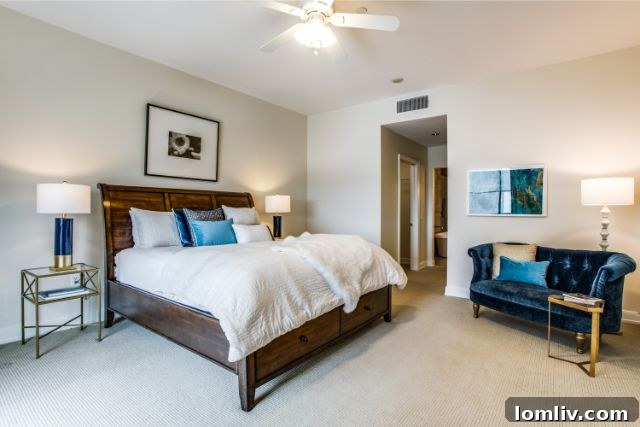 Dallas luxury condo bedroom