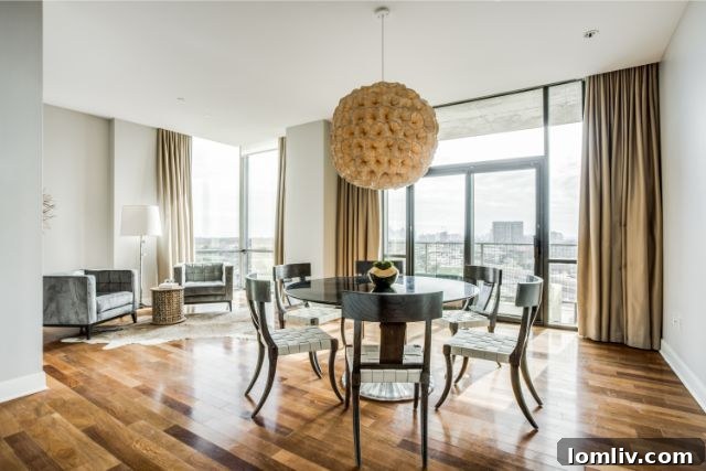 Elegant living room Highland Residences