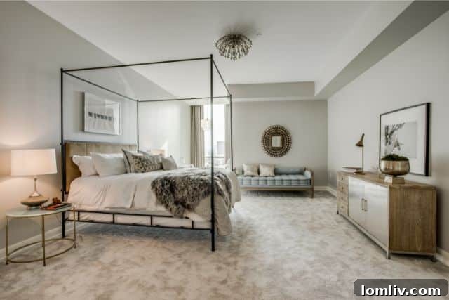 Modern bathroom Dallas condo