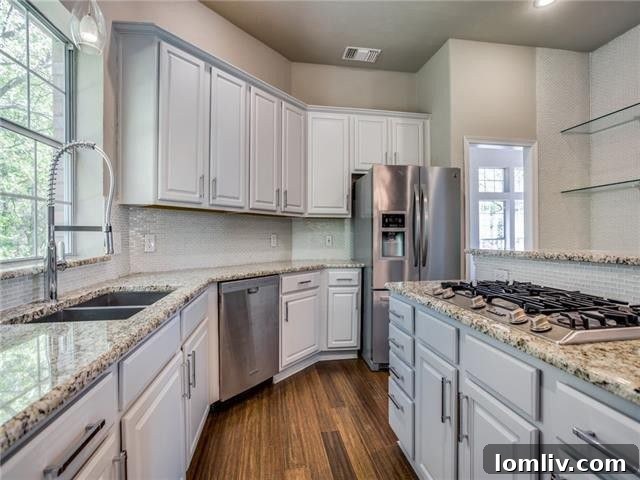 Spacious kitchen with modern updates and ample counter space