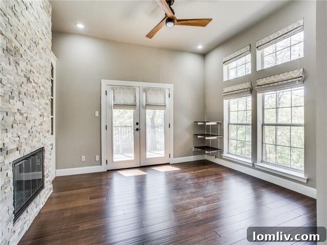 Outdoor gazebo and lush garden area on a private wooded lot