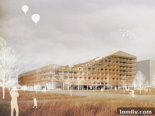 The 'A Home is Not a House' project showcases a dense, community-oriented housing model for urban environments, moving beyond suburban paradigms.