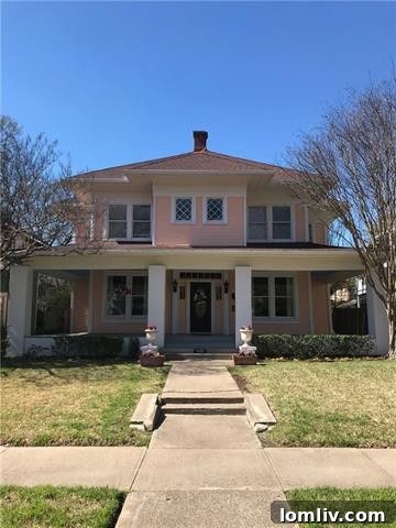 Historic Home at 4925 Worth Street, Munger Place, Dallas