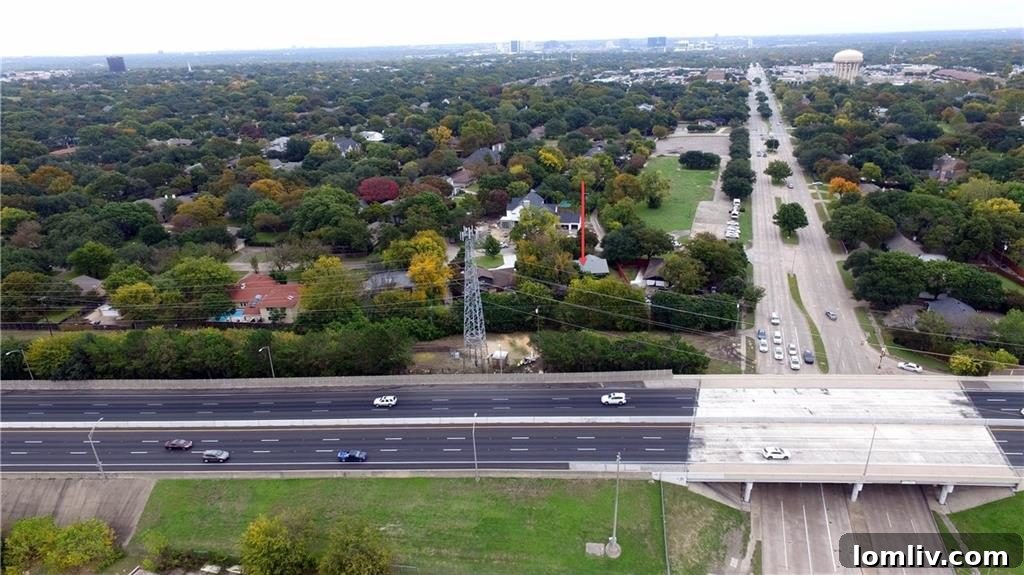 Lush Greenery Surrounding Forest Lane Property in Dallas