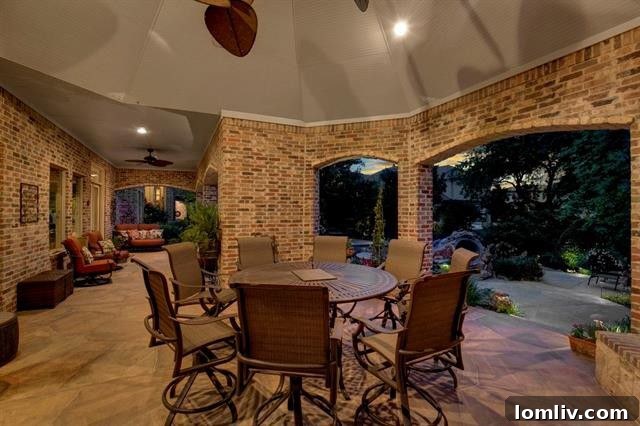 Frisco Starwood Luxury Residence Commands $2.3 Million 13 Sparkling pool and fire pit overlooking a serene creek in Starwood community